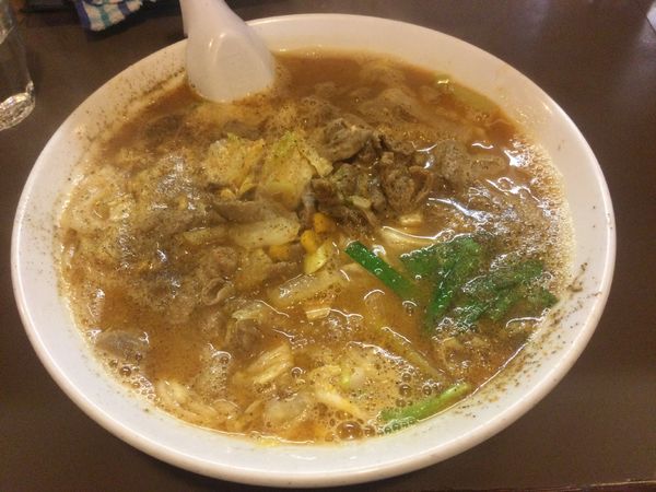 「【限定】ホルモン味噌ソバ(¥900)」@鶏こく中華 すず喜の写真