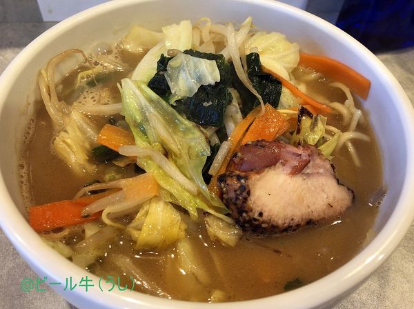 「らーめん普通盛り(800円)」@らーめん かどまるの写真