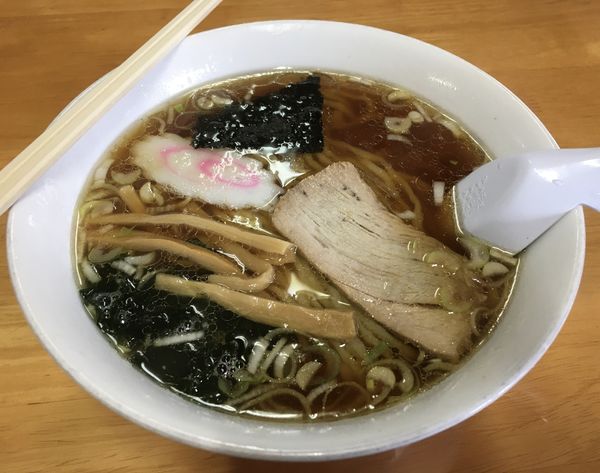 「醤油ラーメン(600¥)」@朝日屋食堂の写真