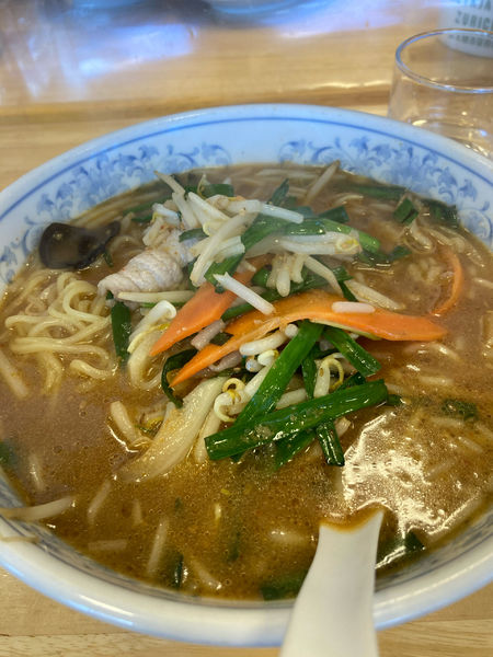 「味噌ラーメン490円＋税」@ぎょうざの満洲 本庄早稲田駅前店の写真