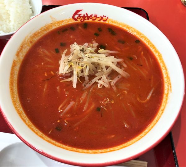 「大辛ラーメン」@くるまやラーメン 足立保木間店の写真