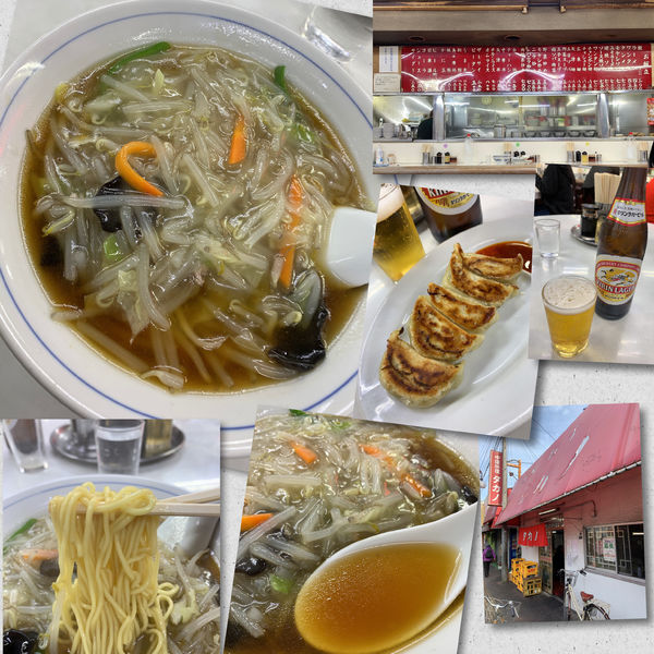 「🍺🥟もやしそば700円」@中華料理タカノの写真