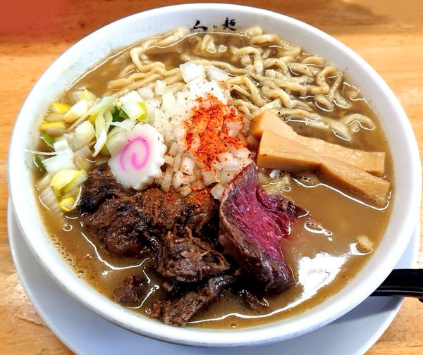 「牛ニボ【80杯限定!!】」@麺屋 白神の写真