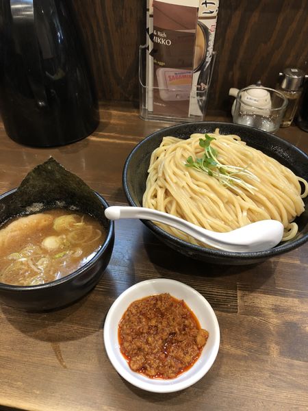 「つけ麺（特大550g）＋旨辛味噌」@まる文の写真
