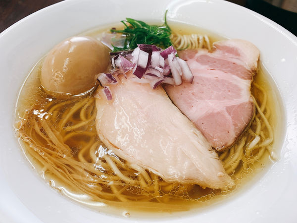 「鯵煮干し塩」@麺や 睡蓮の写真