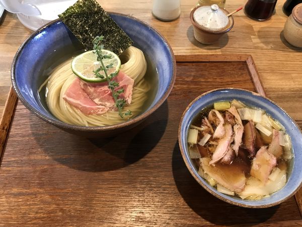 「昆布水のつけ麺（醤油）350g 1,000円」@YOKOKURA STOREHOUSEの写真