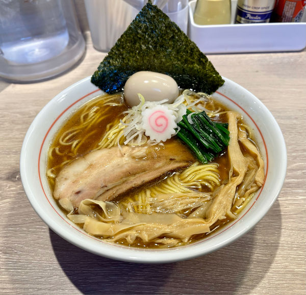 「味玉中華そば（大盛）」@中華そば マルキ食堂の写真