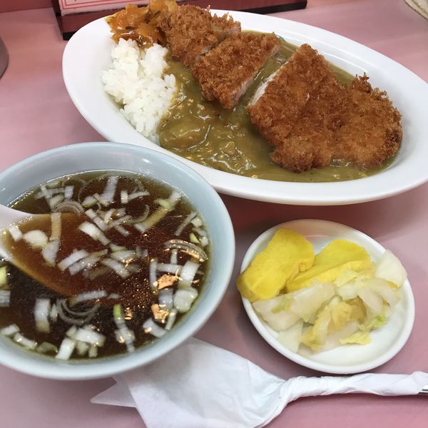 「カツカレーライス（￥930）」@桃園の写真