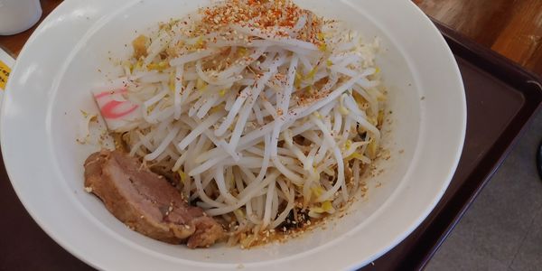 「大高山まぜそば(大)」@ラーメン 大高山 龍ヶ崎牛久店の写真