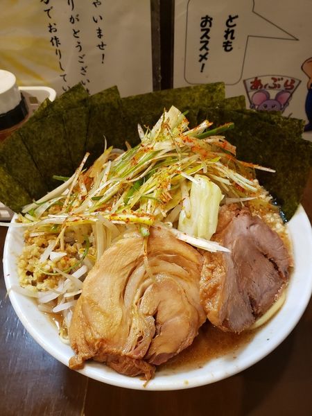 「小ラーメン　海苔Ｗ　生姜　葱」@麺屋 歩夢の写真