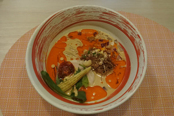 「【数量限定】えびと豆乳の冷製たんたんめん￥９５０」@えびそば 緋彩の写真