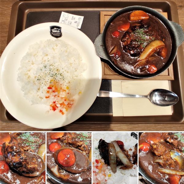 「煮込みビーフハンバーグカレー 1000円」@マイカリー食堂 上野店の写真