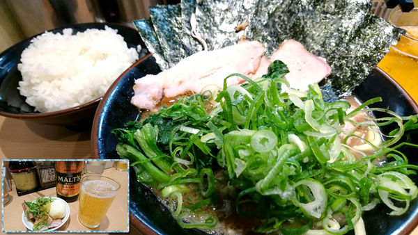 「【夜】特製ラーメン+ライス（食べ放題）+ビール」@輝道家直系 皇綱家の写真