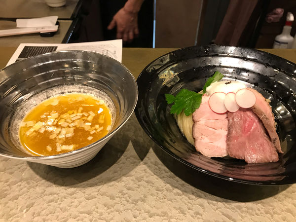 「特製つけ麺(1500円)」@江戸前つけ麺 銀座 魄瑛の写真