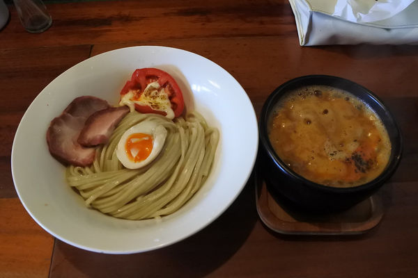 「濃厚トマトつけそば￥９００」@ラーメン めろうの写真