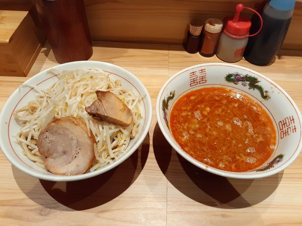 「つけ麺、大盛、極太麺、熱盛」@眞久中の写真