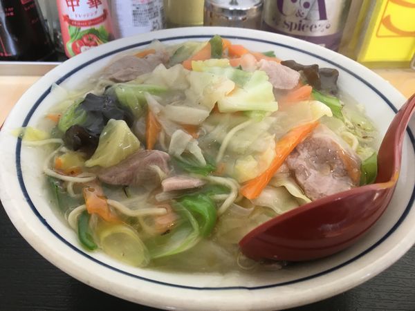 「うまにそば　500円　+　オムライス　600円」@中華料理 タカノの写真