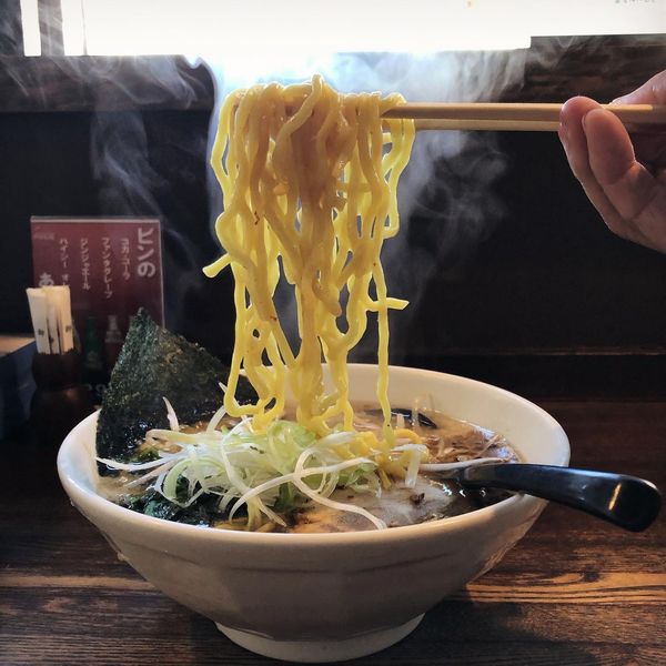 「とん黒（太麺　大盛）」@信州麺屋 とんずら －カエン－の写真