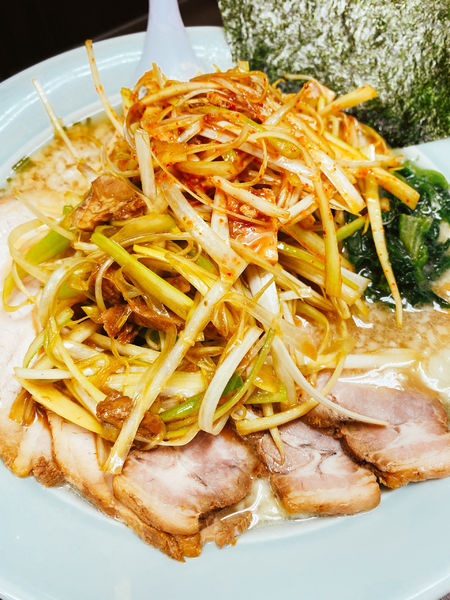 「ネギチャーシューネギトッピング」@ラーメンショップ椿 ひたちなか店の写真