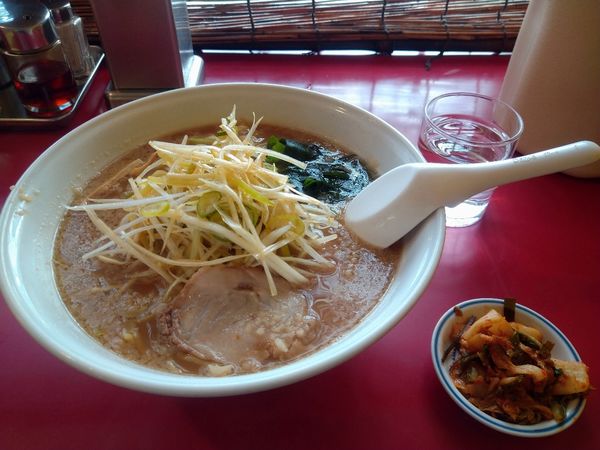 「ネギラーメン720円(大盛＋120円)」@ラーメンショップ 福島西店の写真