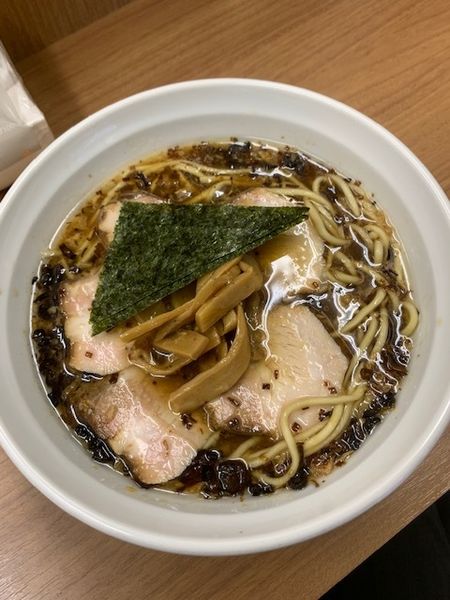 「揚げねぎチャーシュー麵 880円」@中華そば・つけめん 甲斐 高円寺店の写真