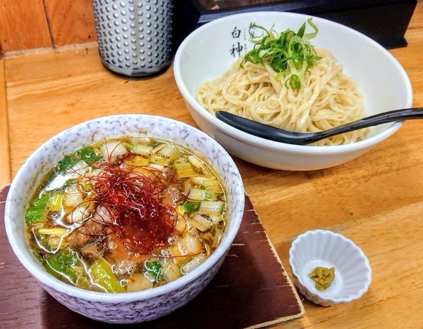 「牛すじ旨汁つけそば【80杯限定!!】」@麺屋 白神の写真