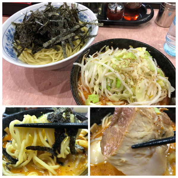 「もり野菜 890円(麺カタメ)坦々50円刻み海苔50円」@所沢大勝軒の写真