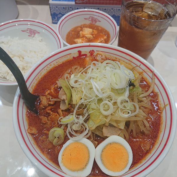 「北極やさい950円、定食190円、クーポン烏龍茶」@蒙古タンメン中本 宇都宮店の写真