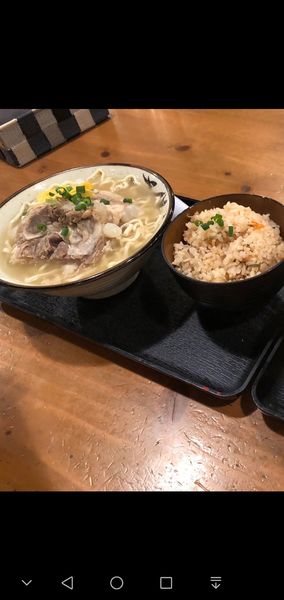 「塩軟骨そば 770円」@かめぜん食堂の写真