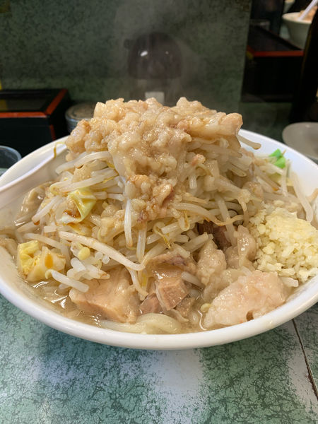 「ラーメン ゼンマシアブラ塊」@ラーメン二郎 新宿小滝橋通り店の写真