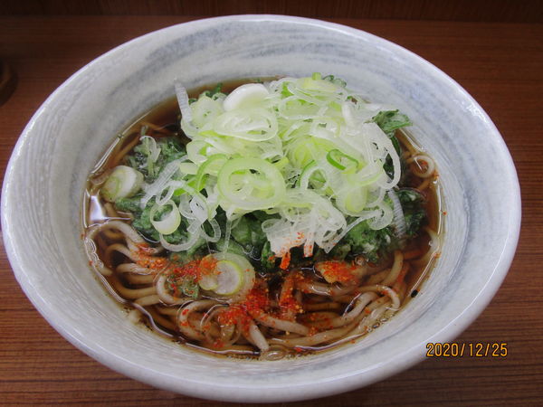 「春菊そば 440円」@たまもの写真