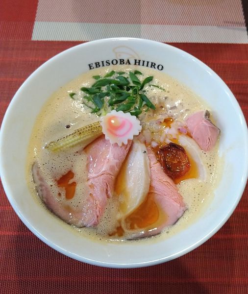 「味噌えびそば 950円＋肉増し280円」@えびそば 緋彩の写真