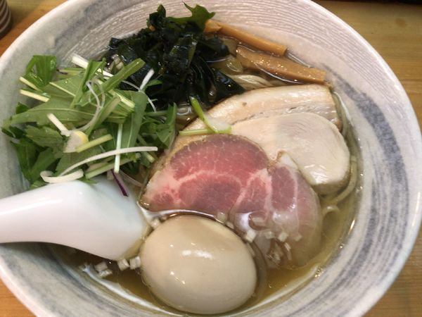 「いりこそば味玉付き860円」@讃岐ラーメン 香麦の写真