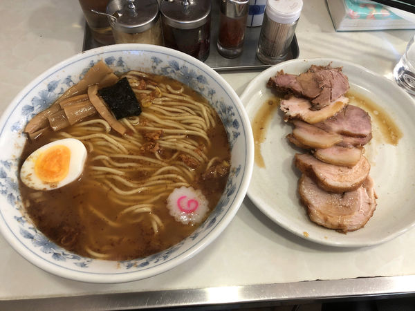 「4番　中華そば　チャーシュー」@浦和大勝軒の写真