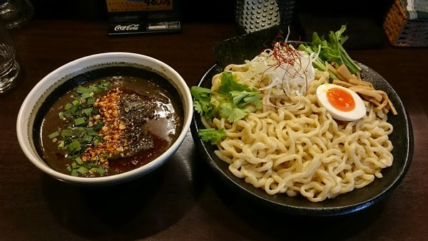 「黒ゴマの辛いつけ麺＋大盛【限定】」@GANCON NOODLEの写真