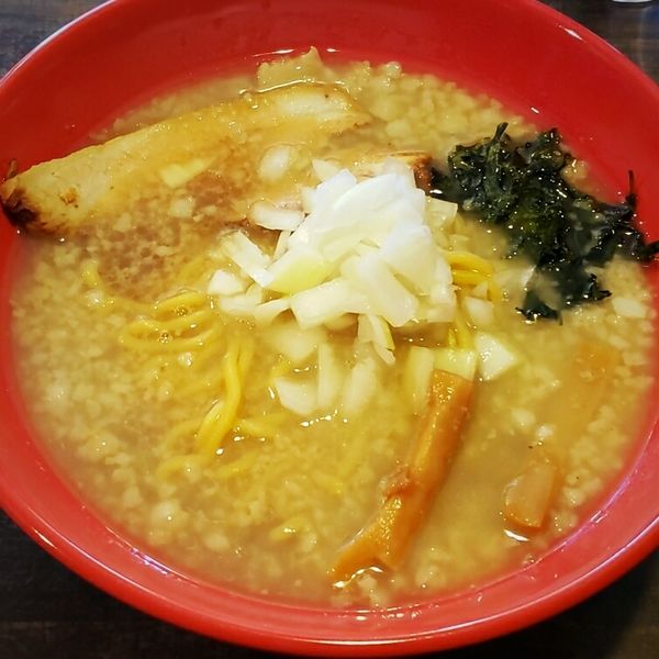 「つばめらーめん ７５０円＋〆のワサビ雑炊 １００円」@麺屋 とどろきの写真