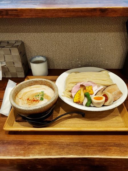 「伊勢海老つけ麺全部のせ中盛り」@麺家 半蔵の写真