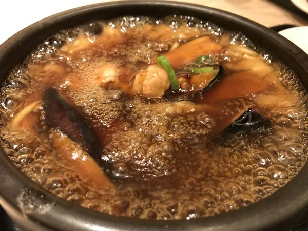 「揚げナスの豚肉あんかけ土鍋煮込みそば 800円 (税抜)」@チャーハン達人 アリオ北砂店の写真