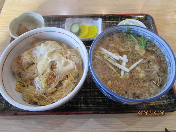 「たぬき蕎麦とかつ丼set 990円」@福やの写真