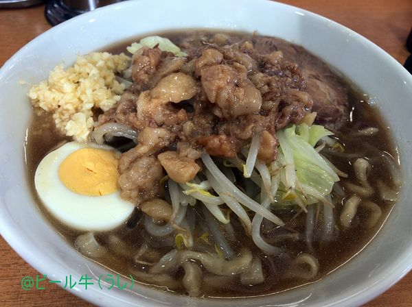 「らーめん小(850円)、極旨アブラ(50円)」@たかふじの写真