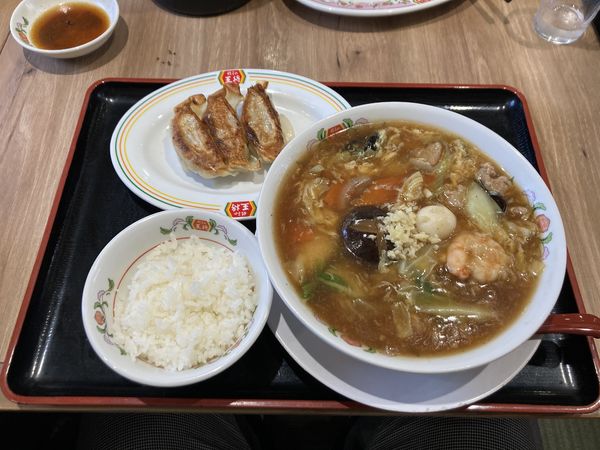 「五目あんかけラーメン」@餃子の王将 黒川店の写真