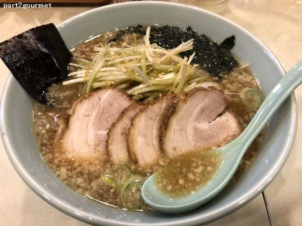 「ねぎチャーシューメン (970円)」@ラーメンショップ七福 草加店の写真