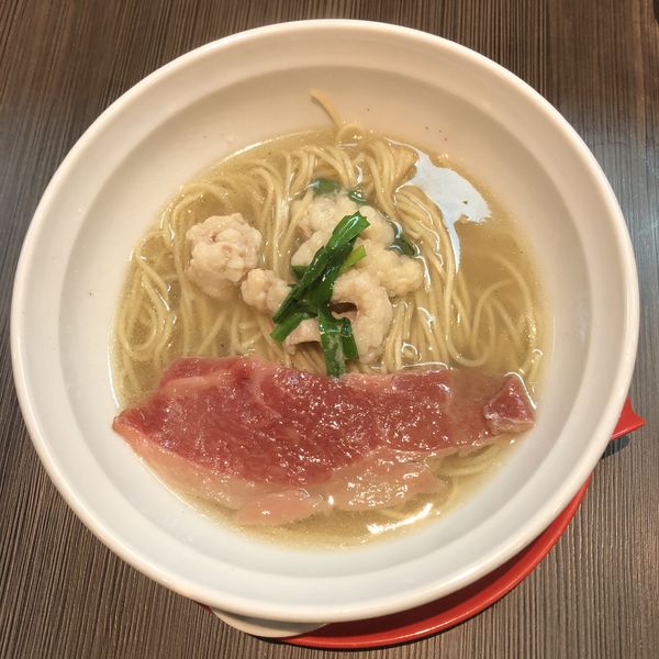 「【限定】和牛シマチョウそば(神戸牛入り) ￥1200」@柳麺 呉田-goden-の写真