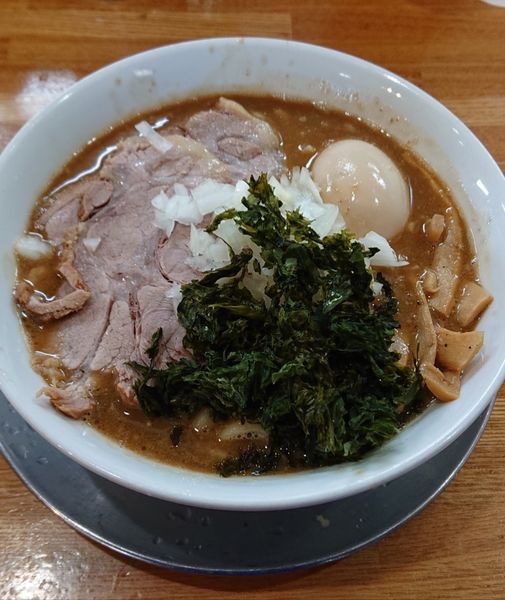 「特製みそ(背脂  普通)」@中華そば136の写真