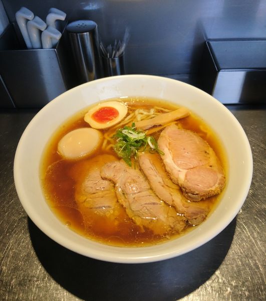 「チャーシューめん 味玉トッピング」@自家製麺 らあめん吟の写真