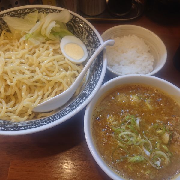 「カレーつけ麺(300g)920円、半ライスサービス」@拉麺 梅太郎の写真