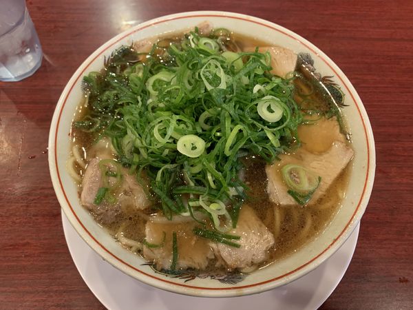 「ラーメン+ネギ多め 750円」@本家第一旭 たかばし本店の写真