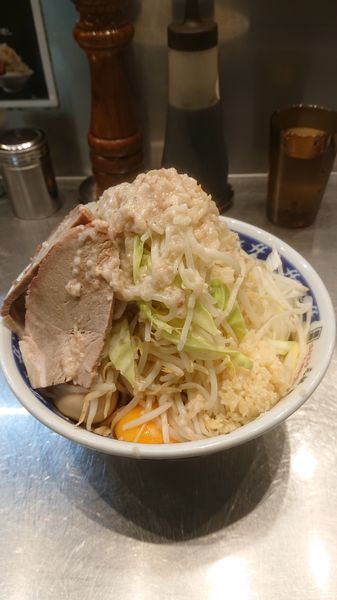 「油そば  ネギ  野菜マシ  ニンニク  油」@らーめん大 大森店の写真