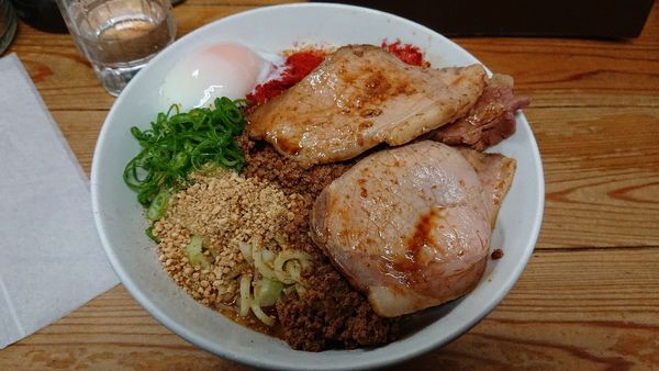 「特製汁無し担々麺 大盛り」@自家製麺 てんかの写真
