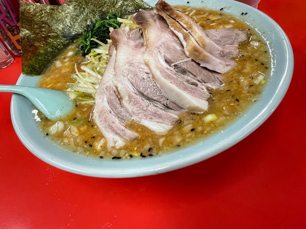 「七味お酢ラーメン味噌　ネギ　チャーシュートッピング」@ラーメンショップ 結城東店の写真